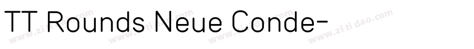 TT Rounds Neue Conde字体转换